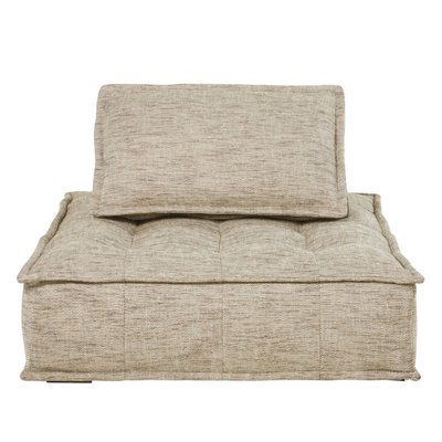 Диван-крісло з подушкою коричневого кольору Elementary фото