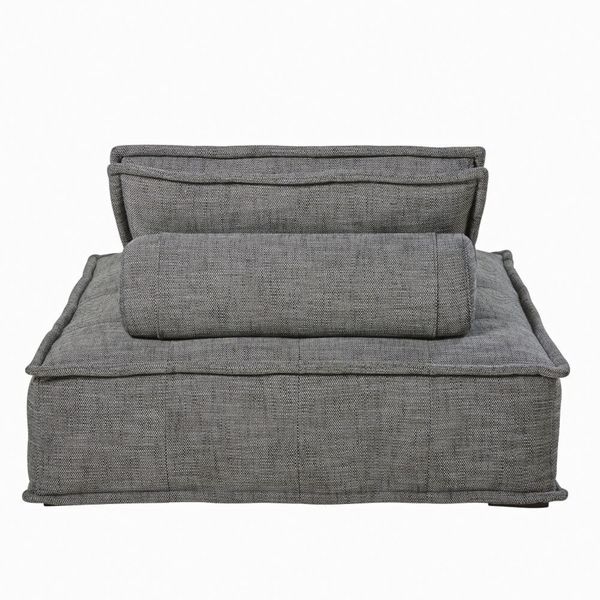 Диван-крісло з подушкою темно-сірого кольору Elementary фото