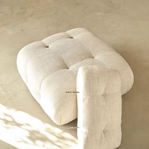 Диван-крісло 1-2-місний пісочного кольору Pump фото