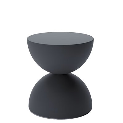 Дизайнерський круглий столик із магнезії D38 чорний Bergamote фото