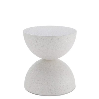 Дизайнерський круглий столик із магнезії D38 кремовий Bergamote фото