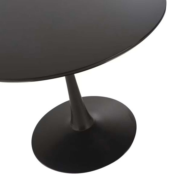 Обідній круглий стіл на 4-5 персон D100 чорний Circle фото