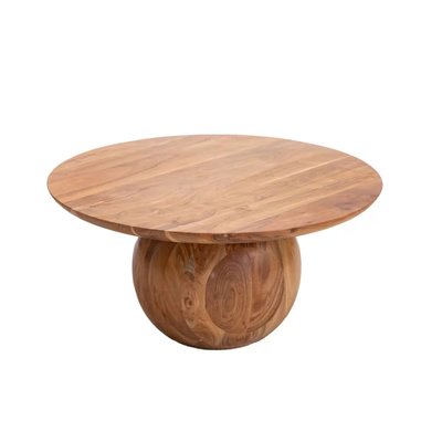 Приставний круглый столик з дерева 80 см Charlou фото