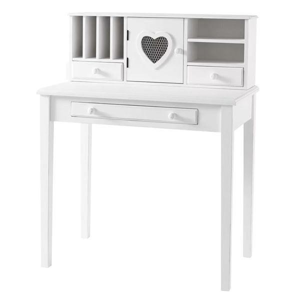 Письменный стол 1 дверца 3 ящика белый Valentine фото