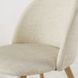 Комплект из 2-х винтажных стульев бежевого цвета с металлическими ножками под дерево Mauricette BUSINESS фото 3