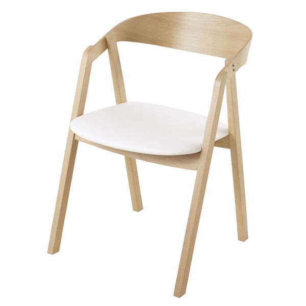 Комплект из 2-х стульев из бука и текстиля белый Oakham BUSINESS фото