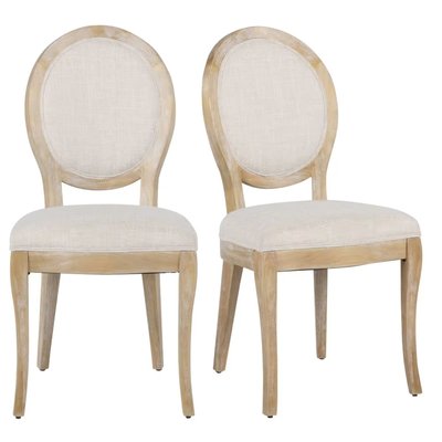 Комплект из 2-х бежевых классических стульев Joséphine фото