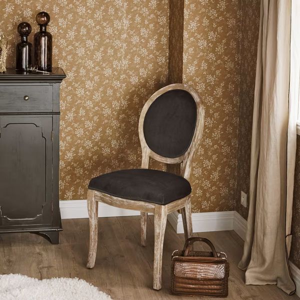 Комплект из 2-х темно-серых классических стульев Joséphine фото