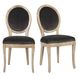 Комплект из 2-х темно-серых классических стульев Joséphine фото 1
