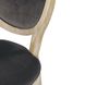 Комплект из 2-х темно-серых классических стульев Joséphine фото 5