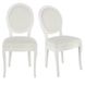Комплект из 2-х белых классических стульев Joséphine фото